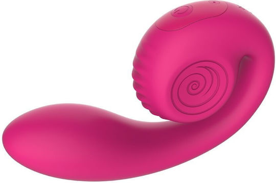 Snail Vibe Snail Gizi Lite Διπλός Δονητής με Απομακρυσμένο Έλεγχο 15.2cm Ροζ