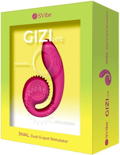 Snail Vibe Snail Gizi Lite Διπλός Δονητής με Απομακρυσμένο Έλεγχο 15.2cm Ροζ