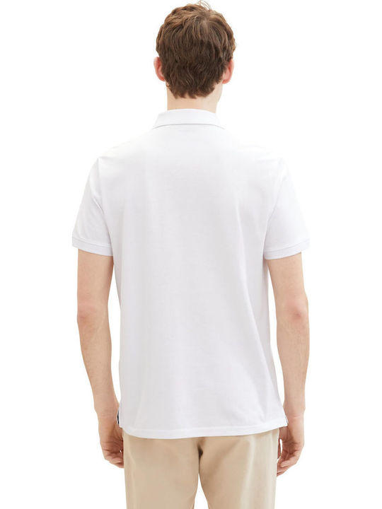 Basic Polo Herrenbluse Kurzarm Weiße