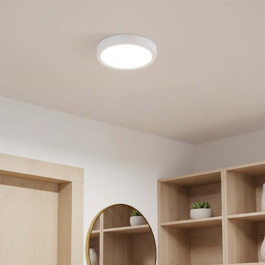 Avizar Panou LED Rotund 18W 220×220mm Design Ultra-subțire Elegant Alb