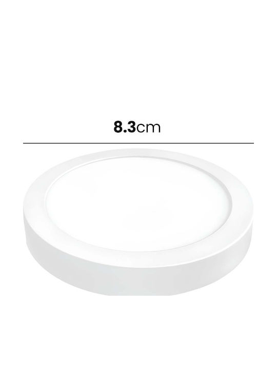 Avizar Round Led Light Panel 18w 220×220mm Ultra-thin Elegant Design White