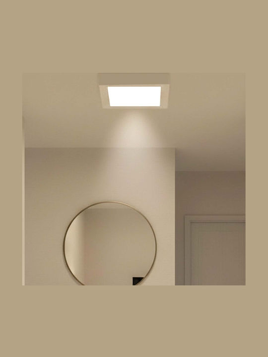 Avizar Square Led Panel 25w 29.2x29.2cm Low Consumption White