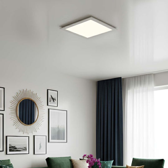 Avizar Quadratisches LED-Panel 18W 20x20cm Eingebaut Deckenmontage Modernes Design Weiß