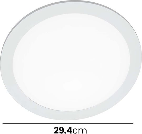 Avizar Квадратен LED Панел 25W 29.2x29.2см Ниска Консумация На Енергия Бял