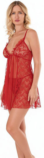 Γυναικειο Sexy Babydoll Σετ 226 Primoda 4132 001 – Κοκκινο