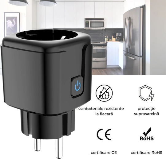 Smart Einzelne Steckdose mit Schalter und Fernbedienung 4 Stück