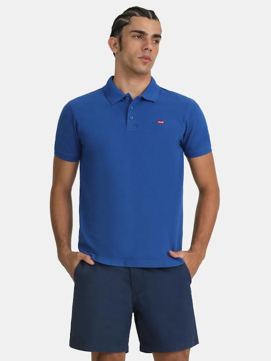 Housemark Polo Tricou Cu Mânecă Scurtă Albastru Rouă