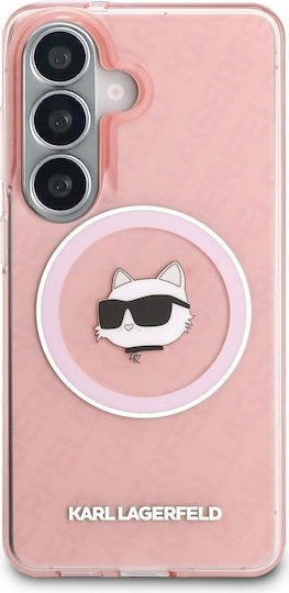 Karl Lagerfeld Karl Lagerfeld Handyhülle Rückseite Silikon Kunststoff Rosa für Galaxy S26