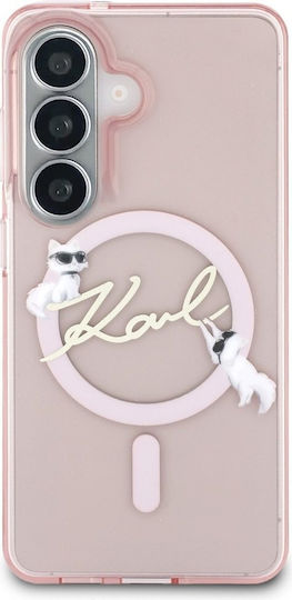 Karl Lagerfeld Rückseite Kunststoff / Silikon Rosa (Galaxy S26)