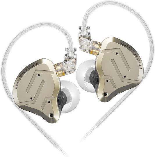 KZ Ακουστικά Ψείρες In Ear Zsn Pro 2 Χρυσά