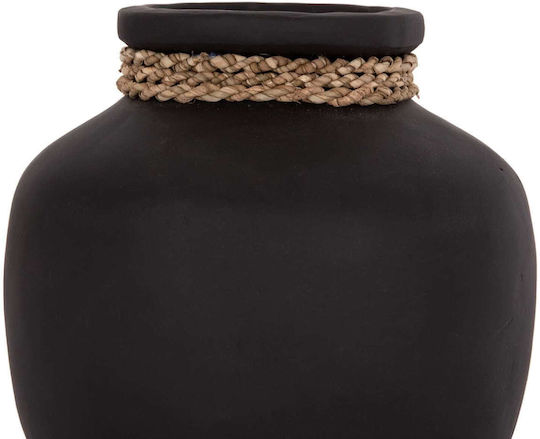 Freebox Decorative Vase Ceramic Black