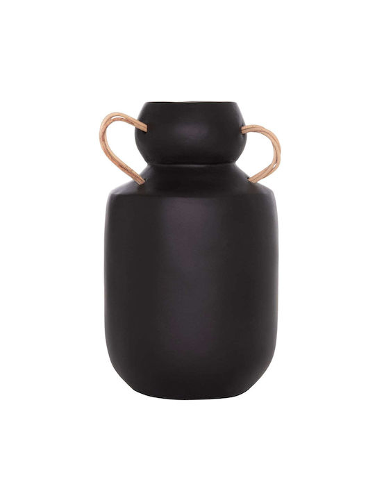 Freebox Decorative Vase Ceramic Black 16x16xYcm