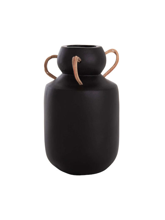 Freebox Decorative Vase Ceramic Black 16x16xYcm