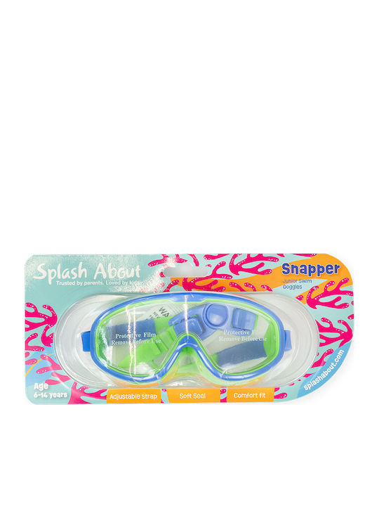 Splash About Splash Kids Swimming Goggles With Anti-Glare Green Lenses