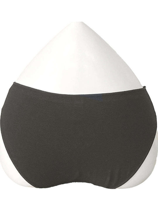 Baumwoll Damen-Slip Schwarz 0787-Schwarz-L