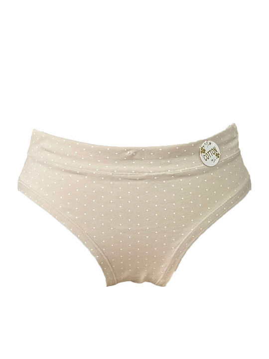 Damen-Slips Beigen String 1628-Beige-L
