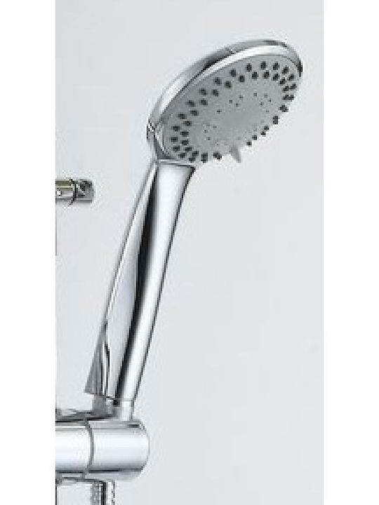 Inter Ceramic Adjustable Shower Column with Mixer Gray