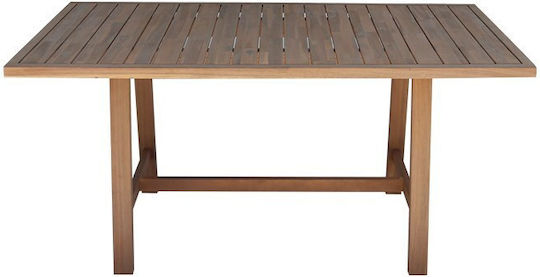 Masă De Exterior Din Salcâm Malibu Nuanță Naturală 160x90x75cm