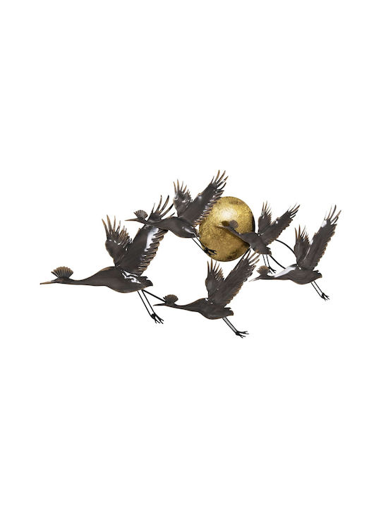Grey Wall Decor Made of Metal 90x46cm