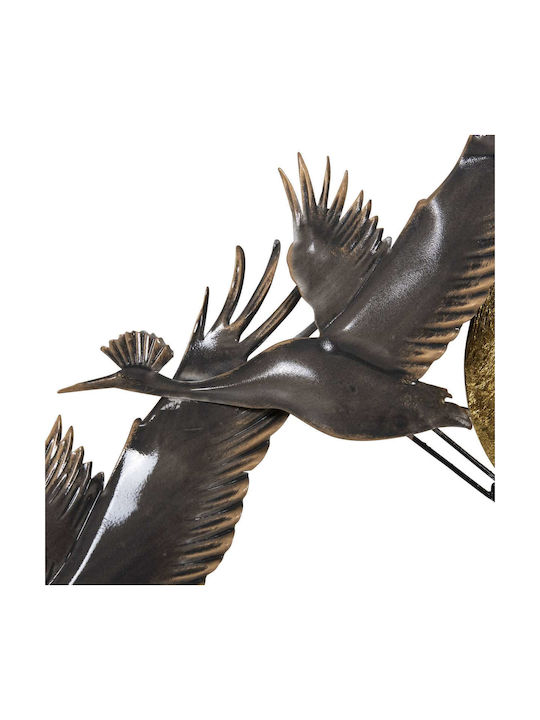 Grey Wall Decor Made of Metal 90x46cm