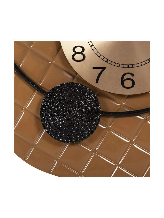 Metallic Gold Wall Clock 50x63cm