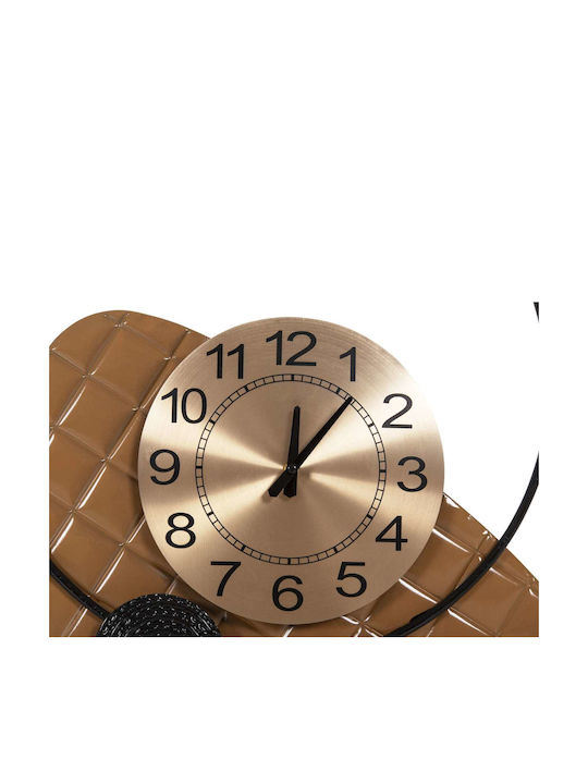 Metallic Gold Wall Clock 50x63cm