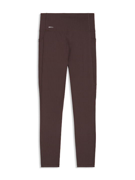 Tight Γυναικείο Cropped Κολάν Chocolate Brown