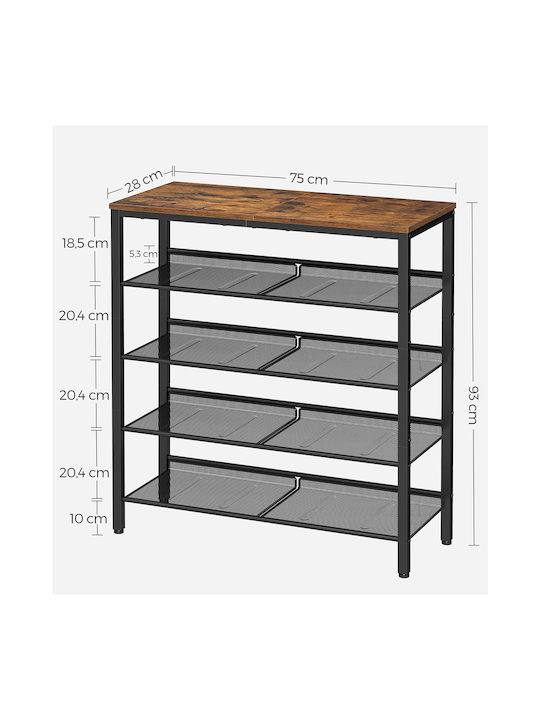 Pantofar Metalic 75x30x93cm