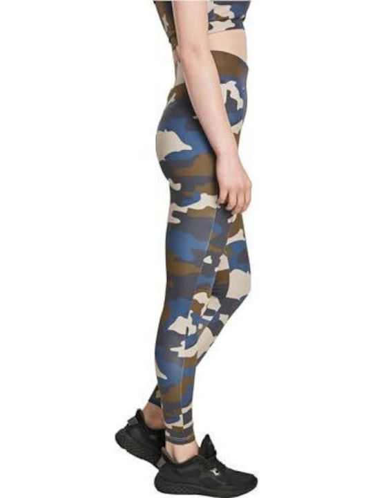 Training Γυναικείο Μακρύ Κολάν Ψηλόμεσο Summer Olive Camo