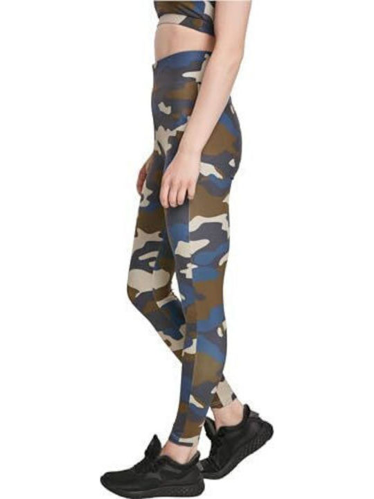 Training Γυναικείο Μακρύ Κολάν Ψηλόμεσο Summer Olive Camo