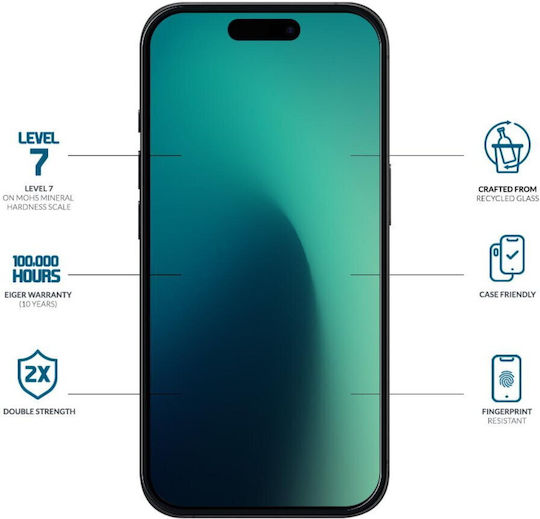 Eiger 3D Mountain Glass Grs Folie Protectie Ecran Tempered Glass Pentru iPhone 17 iPhone 17 Pro 16 Pro Clară