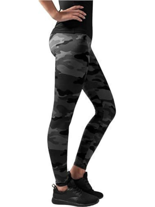 Обучение Женски Дълга легинси Високоталирани Dark Camo