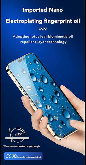 Anank 2.5d Reinforced Edge Screen Protector Iphone 15 Pro Max Black