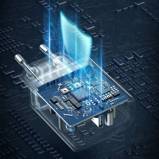 Ugreen Φορτιστής Χωρίς Καλώδιο με Θύρα USB-C 20W Power Delivery Λευκός (CD137)