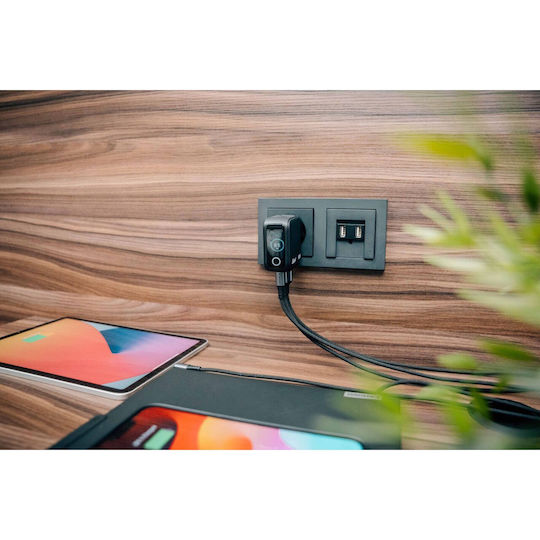 Verbatim Charger Without Cable GaN with USB-A Port and 2 USB-C Ports 65W Power Delivery / Quick Charge 3.0 Blacks (30238)