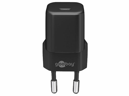 Goobay Φορτιστής Χωρίς Καλώδιο GaN με Θύρα USB-C 30W Power Delivery Μαύρος (59715)