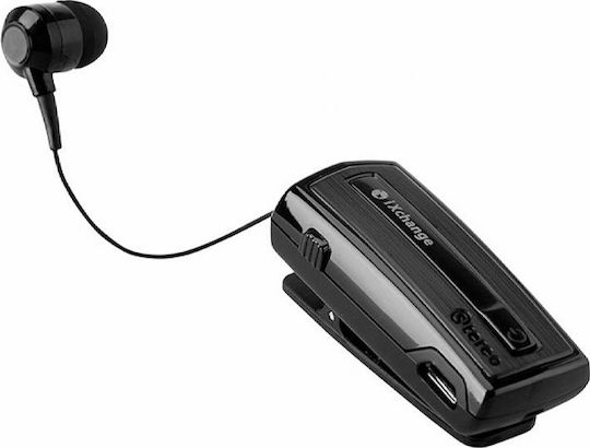 iXchange UA-28 V2.0 In-ear Bluetooth Handsfree Ακουστικό Πέτου Μαύρο