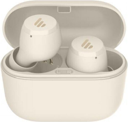 Edifier X3 Lite Earbud Bluetooth Handsfree Earphones with Sweat Resistance and Charging Case Ivory