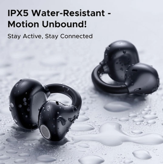 Ugreen ClipBuds Bluetooth Handsfree Ακουστικά με Αντοχή στον Ιδρώτα και Θήκη Φόρτισης Διάφανο