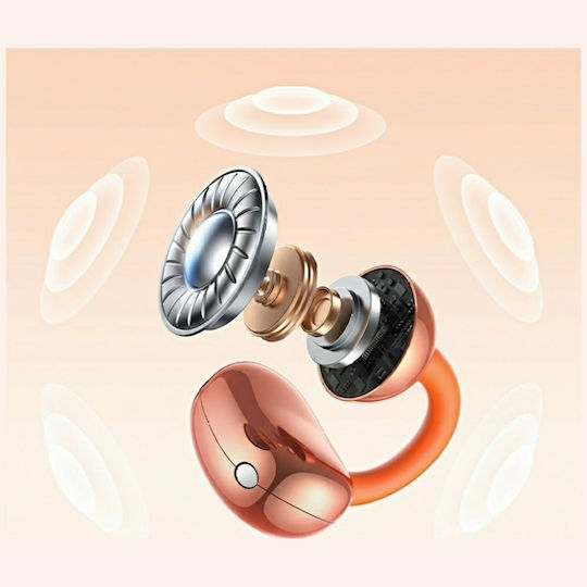 Usams Echo R03 Open Ear Bluetooth Handsfree Ακουστικά με Θήκη Φόρτισης Μπλε