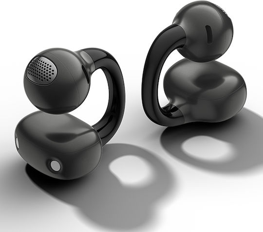 Edifier Comfo Q Open Ear Bluetooth Handsfree Ακουστικά με Αντοχή στον Ιδρώτα και Θήκη Φόρτισης Μαύρα