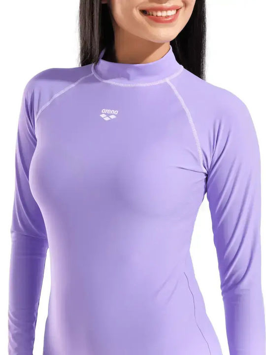 Arena Rash Vest Women Long Sleeve Sun Protection Shirt Purple