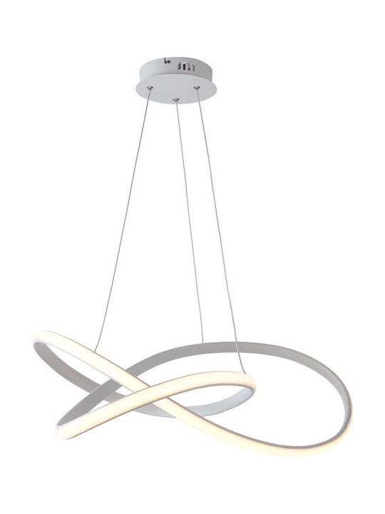 Aca Gordius Pendant Light White 48cm