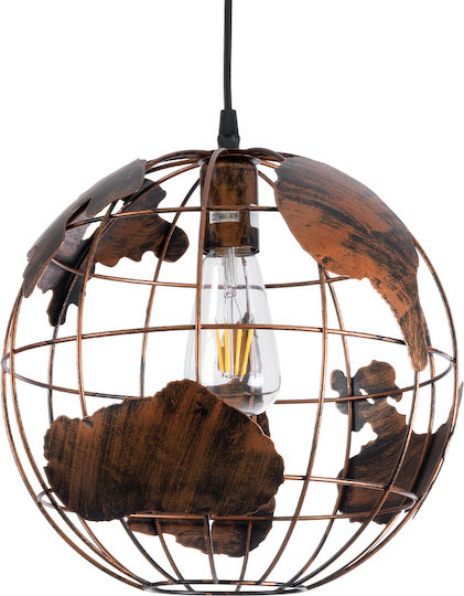 GloboStar Earth Pendant Light Brown 30x30cm