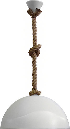 Heronia SFERA/36 1/L ROPE UT-WH Pendant Light White 36x65cm