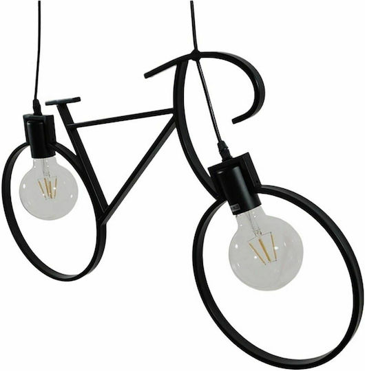 GloboStar Bike Pendant Light Black 67cm