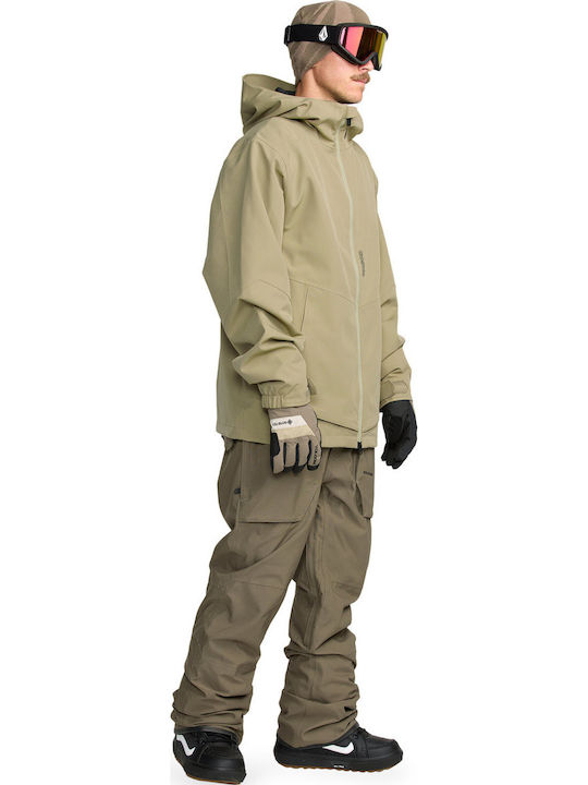 Volcom Roan G1352608-MIL Men's Dungarees for Ski & Snowboard Beige