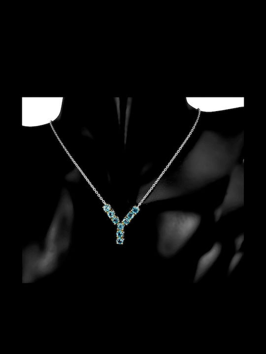 925 Silver Necklace Natural Neon Blue Apatites