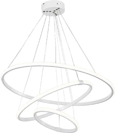 Powertech LED Κρεμαστό Φωτιστικό Λευκό 60x60εκ.