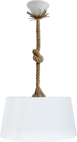 Heronia Pendant Light White 35x85cm